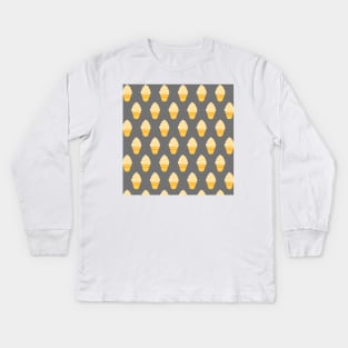 Soft Serve - Gray Kids Long Sleeve T-Shirt